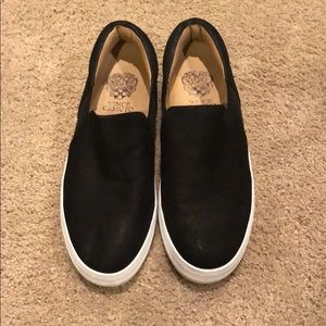 Vince Black Slid On Sneakers